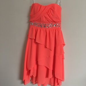 XOXO Coral Prom Dress